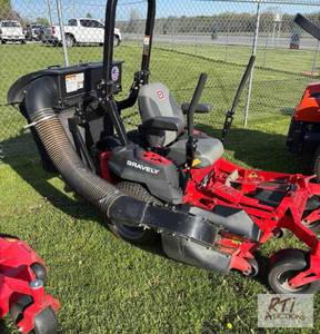 lot 91 image: 2017 Gravely ZTHD48 zero turn mower. 312 hour...