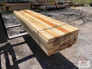 lot 144 image: 1 Skid of 60 - 1IN X 4IN X 8FT mixed species ...