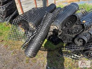lot 163 image: (24) Rolls of snow fence. Some is ripped. Ite...