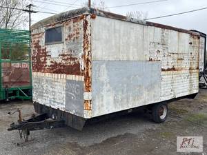 lot 37 image: 18 ft trailer. Bill of sale only. Condition u...