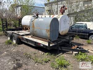 lot 38 image: Flatbed trailer,�bill of sale only. Fully fu...