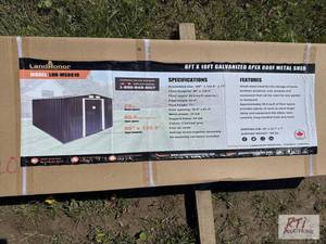 lot 6 image: LandHonor 6ft x 10ft galvanized apex roof met...