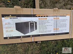 lot 18 image: LandHonor 6ft x 8ft galvanized apex roof meta...