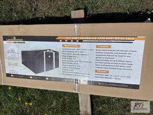 lot 21 image: LandHonor 6ft x 8ft galvanized apex roof meta...