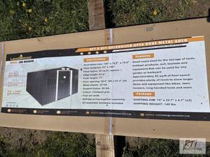 lot 24 image: LandHonor 6ft x 8ft galvanized apex roof meta...