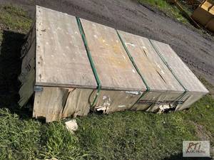 lot 36 image: 12ft x 20ft galvanized metal livestock shed, ...