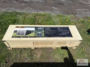 lot 39 image: ATS 11ft x 19ft metal garage shed with double...