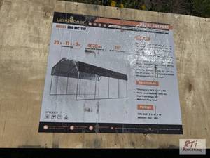 lot 46 image: LandHonor metal carport, 20ft x 11ft x 9ft. ...