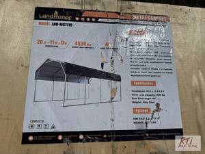 lot 47 image: LandHonor metal carport, 20ft x 11ft x 9ft. ...