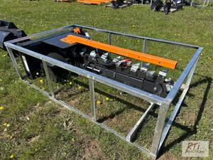 lot 59 image: Wolverine hydraulic chain trencher for skid l...
