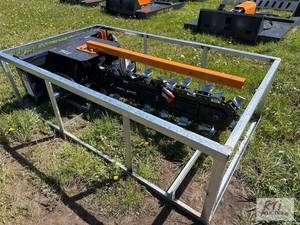 lot 61 image: Wolverine hydraulic chain trencher for skid l...