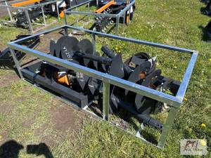 lot 66 image: 2X Wolverine hydraulic post hole digger with ...