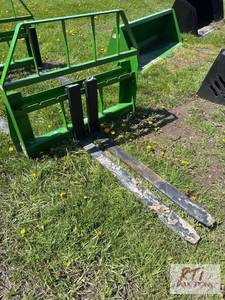 lot 80 image: Kivel pallet forks with 48in tines with John ...