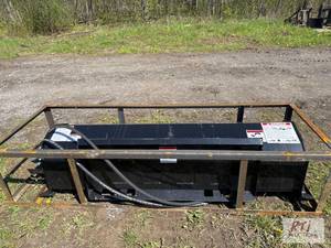 lot 87 image: Mower King 6ft hydraulic rototiller for skid ...