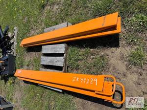 lot 153 image: 2X 7ft fork extensions. MDI Item is located ...
