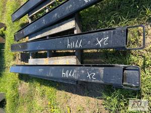 lot 155 image: 2X Pair of 7ft fork extensions. MDI Item is ...