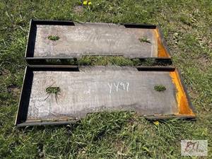 lot 170 image: 2X Closed skid loader mounting plates. MDI I...