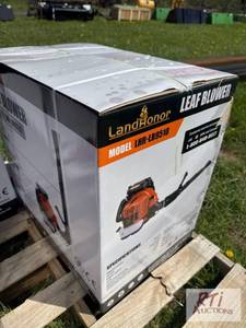 lot 190 image: LandHonor backpack leaf blower with small gas...