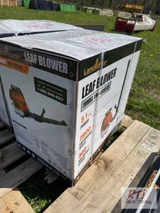 lot 191 image: LandHonor backpack leaf blower with small gas...