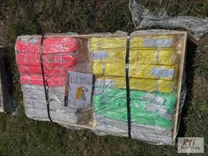lot 220 image: Crate of mixed sized webbing slings. MDI Ite...