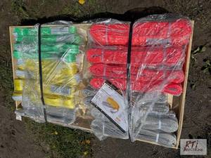 lot 221 image: Crate of mixed sized webbing slings. MDI Ite...