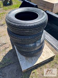 lot 225 image: 4X RoadGuider 20575R15 trailer tires. MDI I...
