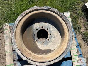 lot 226 image: (4) Solid rubber skid loader tires. MDI Item...