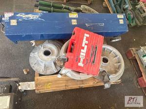 lot 15 image: Pallet with miscellaneous pipe, bending tools...