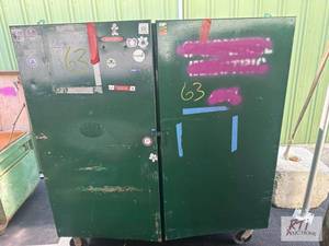 5 x 5 steel rolling cabinet job box with mis...