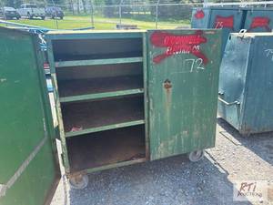 lot 72 image: Steel storage job�box on wheels....