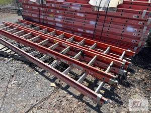 lot 78 image: 4, 24ft extension ladders....