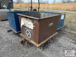 lot 15 image: (4) steel rolling dumpsters...