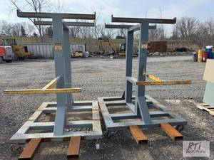lot 34 image: (2) Large industrial dollys...