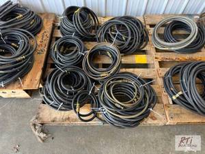 lot 38 image: (65) Air hoses. Each hose approximately 5ft. ...