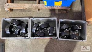 lot 53 image: Lot of industrial caster wheels...