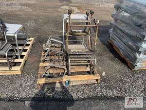 lot 90 image: Various metal stools...
