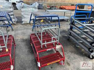 lot 112 image: (3) Step stools...