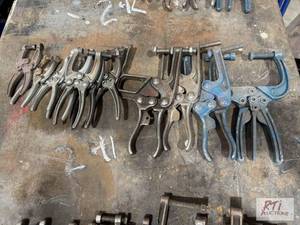 lot 178 image: Lot of welding clamps...