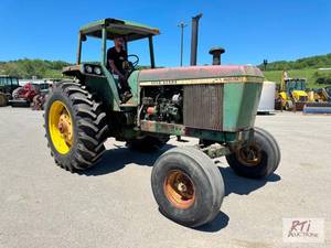 lot 59 image: John Deere 4630 tractor, canopy, 2 ...