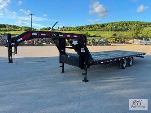 lot 106 image: 2008 PJ T8 Trailers, 22 gooseneck ...