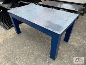 lot 161 image: Heavy duty welding table, 68-inches...