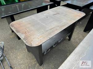 lot 164 image: Heavy duty welding table, 57-inches...