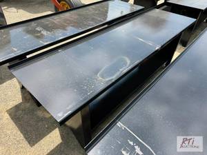 lot 169 image: Light duty painted steel table, 90-...