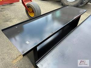 lot 175 image: Light duty painted steel table, 90-...
