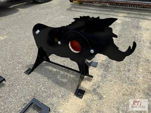 lot 189 image: Hog shaped shooting target...