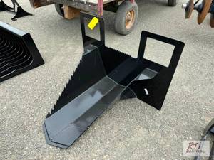 lot 210 image: Tree spade for skid loader...