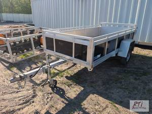lot 20 image: 2022 Alcom Cargo Pro 5x10 aluminum utility tr...