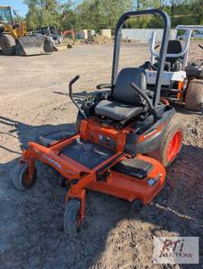 lot 80 image: Kubota Z125S zero turn mower, 54in deck, 25hp...