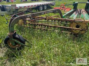lot 126 image: John Deere 660 Tricycle Rack.&nbspItem is lo...