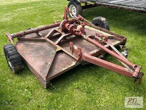 lot 184 image: 6 ft pull type rotary mower. PTO driven. Oper...